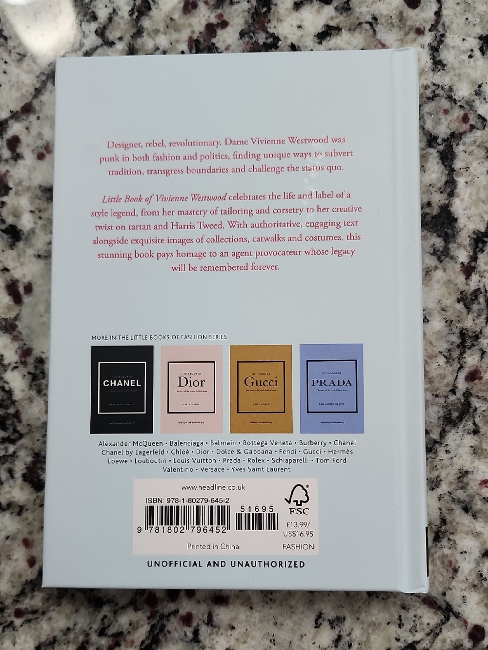 The Little Book Of Vivienne Westwood By Glenys Johnson. Hardcover. New. - Picture 3 of 5